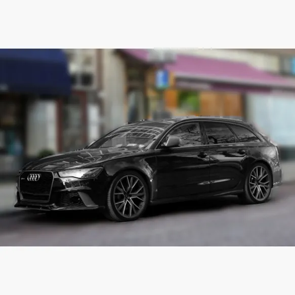 Audi RS6 gris foncé, jantes noires
