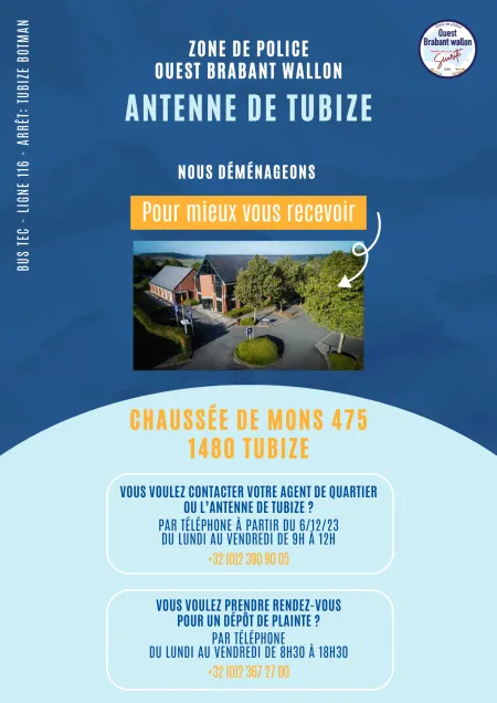 Déménagement Antenne Tubize