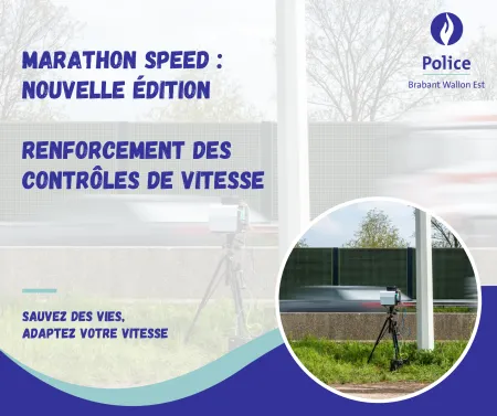 Affiche annonçant un marathon de la vitesse du 09/04 au 10/04 2025.