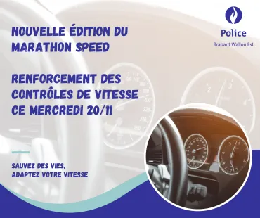 Affiche annonçant le marathon speed du 20/11/2024