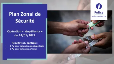 Résultats de l'opération Stups du 14/01/2022