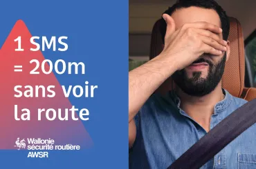 Campagne - 1 SMS = 200m sans voir la route
