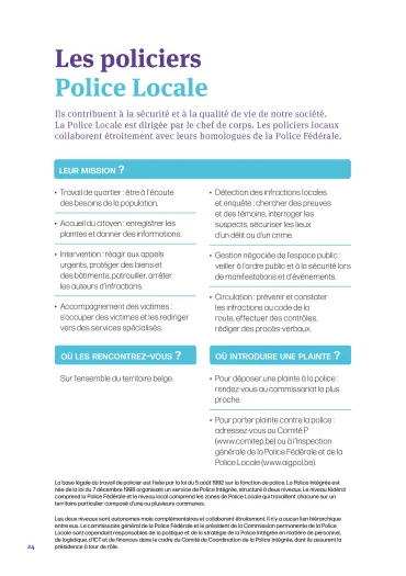 Brochure police locale 1