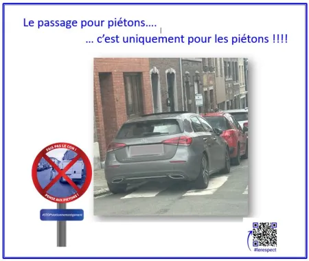 Stationnement passage piétons