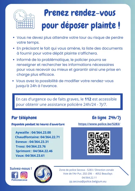 Rendez-vous plainte