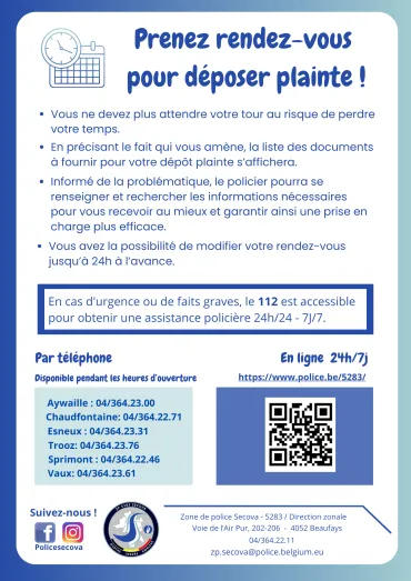 Rendez-vous plainte