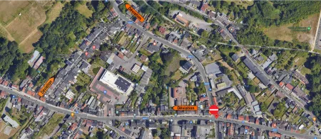 plan de déviation rue Branche Planchard mars 2024