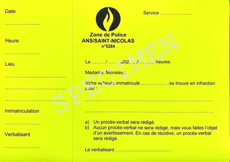 Etiquette jaune Commune Ans