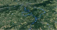vue aérienne flèche wallonne 2024