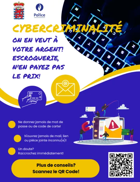 affiche prévention escroquerie