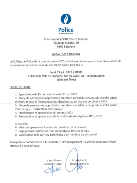 Conseil de Police