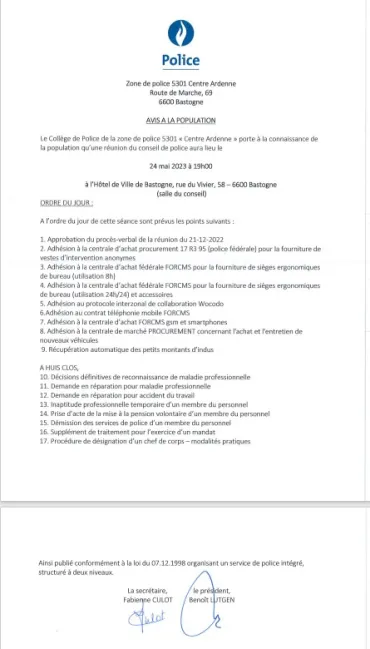Conseil de Police
