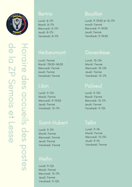 horaire accueils