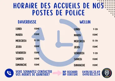 horaire daverdisse wellin