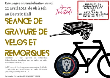 Gravure vélos et remorques