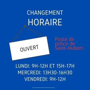 Changement horaire Saint-Hubert