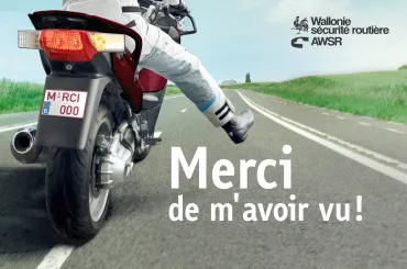 Photo illustration campagne sécurité motards