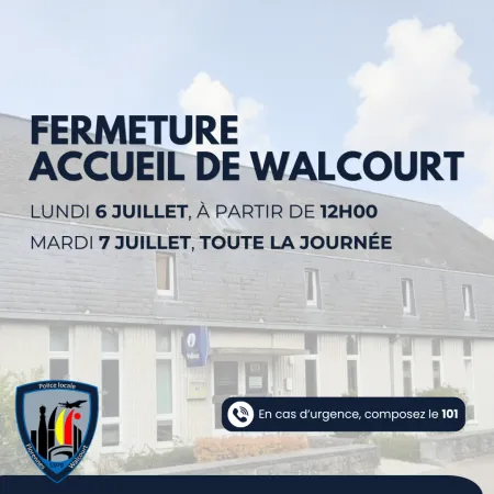 Visuel fermeture Walcourt