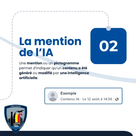 Visuel mention IA