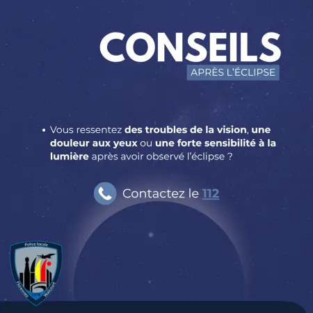 Conseils aprèsl'éclipse