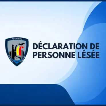 Visuel déclaration de personne lésée
