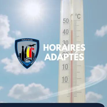 Visuel horaires adaptés