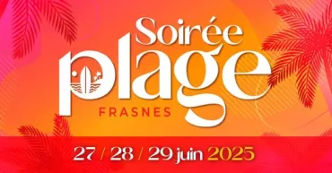 affiche soirée plage