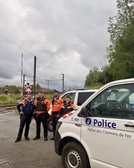 Opération tresspassing - Police de Mouscron