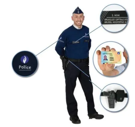 Uniforme du policier