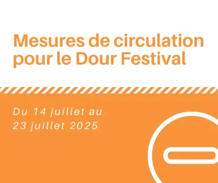 Mesures de circulation Dour Festival 2025