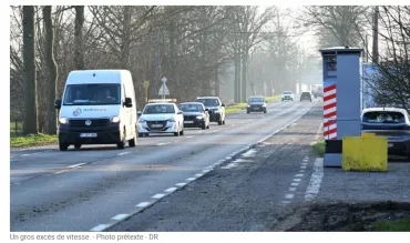 Un gros excès de vitesse