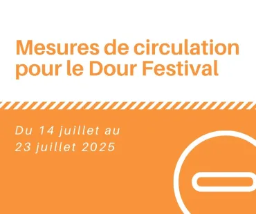 Mesures de circulation Dour Festival 2025