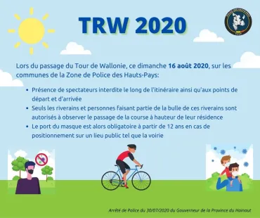 TRW 2020: Mesures sanitaires