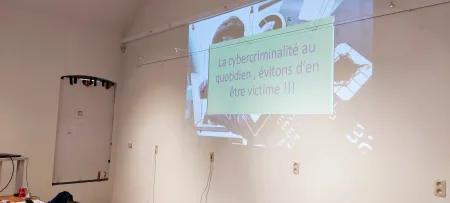 Photo du Powerpoint projeté