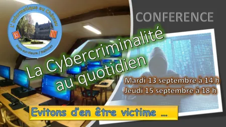 Affiche Conférence Cybercriminalité