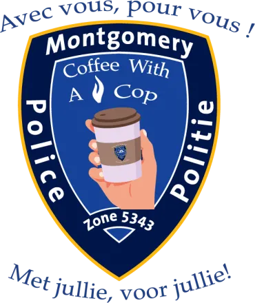 logo coffee with a cop
