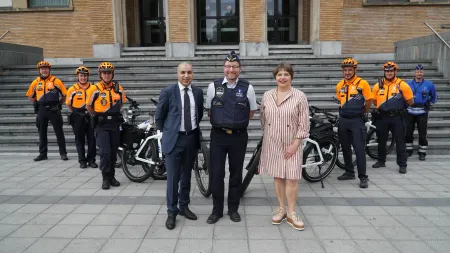fietsbrigade en burgemeesters