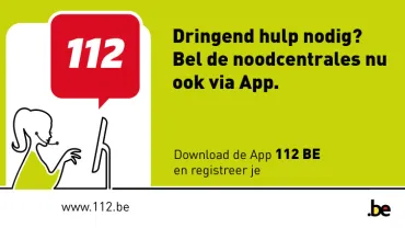 Installez l'App 112 BE et alertez plus vite les centres d'appels urgents.