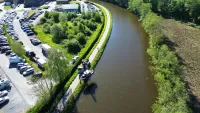 Mise à l'eau vue aérienne