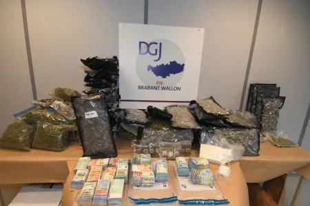 Une enquête sur un trafic de stupéfiants conduit à la saisie de 233.000 euros et de 30 kg de cannabis 