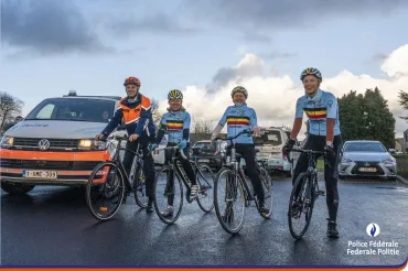 La Police Fédérale et Belgian Cycling collaborent en matière de recrutement et de sécurité 