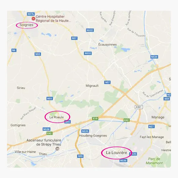 Nombreux vols à La Louvière, Soignies et Le Roeulx 