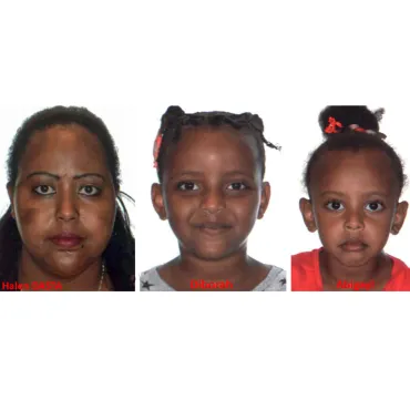 Halen DASTA et ses trois enfants