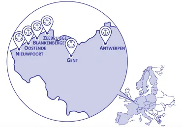 Belgische Schengen Karte Vergnügungsschifffahrt