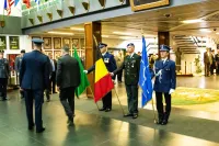 Honor Guard in honor of H.E. Mr B.  De Wever, Belgian Prime Minister 